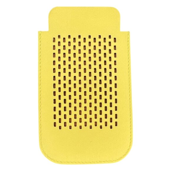 Hermes Swift Chevre Calfskin Lemon Yellow Credit Card Drivers License Wallet - Picture 3 of 7